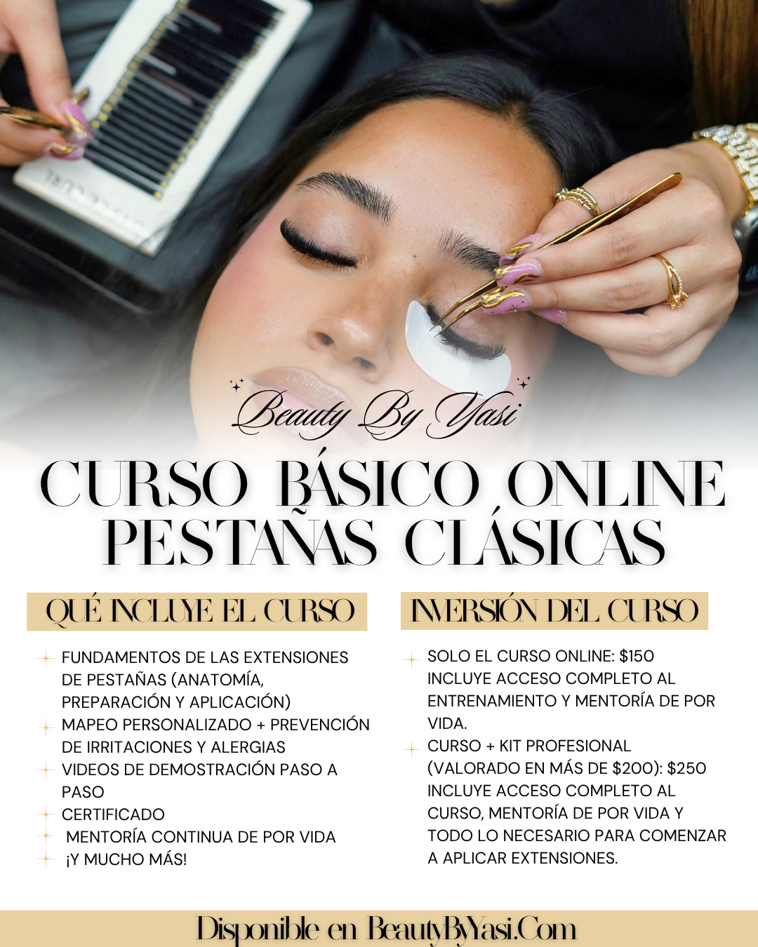 Curso Básico Online Pestañas Clásicas